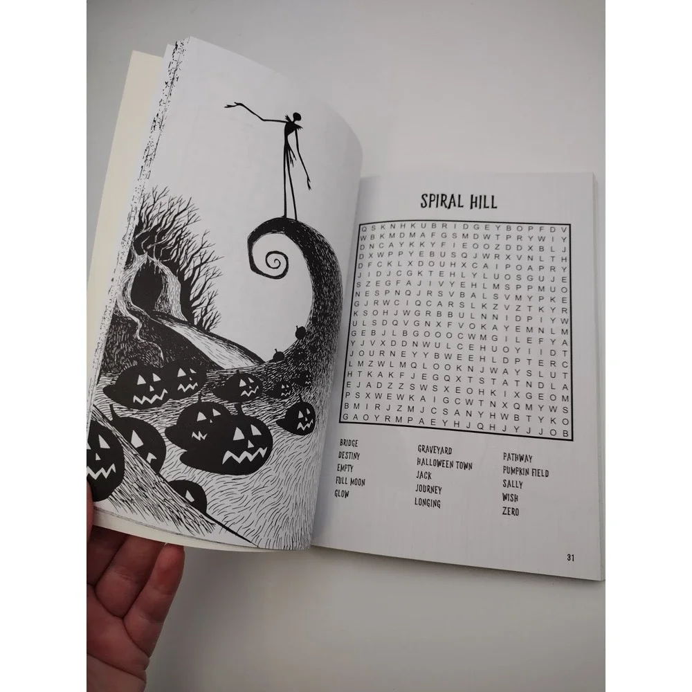 Disney Tim Burtons The Nightmare Before Christmas Word‎ Search & Coloring Book